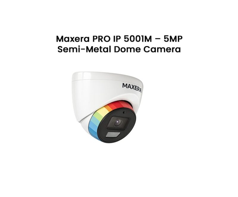 2-min Maxera PRO IP 5001M – 5MP Semi-Metal Dome Camera