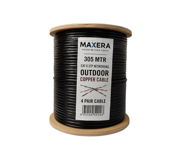 MAXERA CAT-6 Outdoor UTP Copper Networking Cable (305 Meter / 4 Pair)