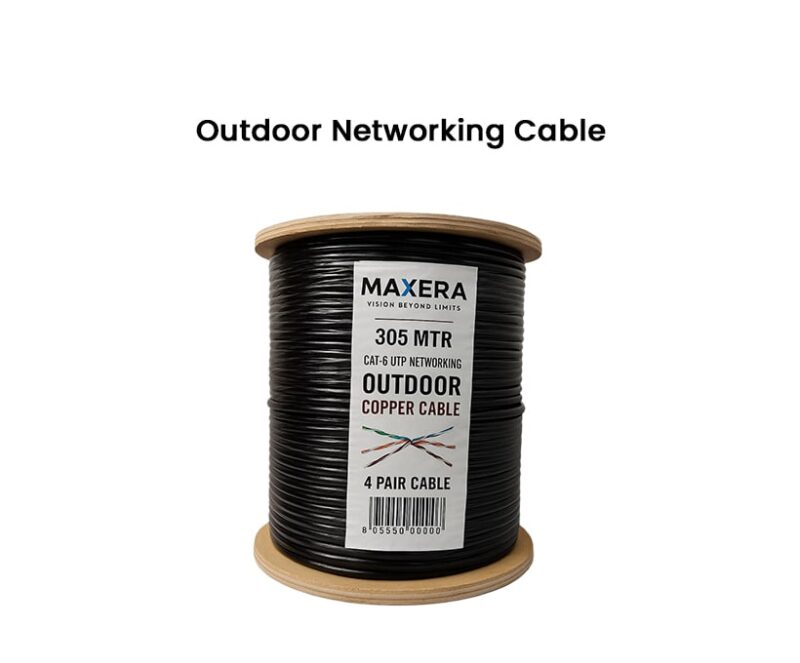 MAXERA CAT-6 Outdoor UTP Copper Networking Cable (305 Meter / 4 Pair)